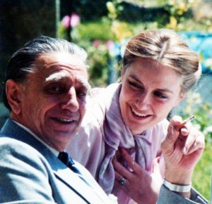 Leon Ghika cu fiica Manuela, 1981
