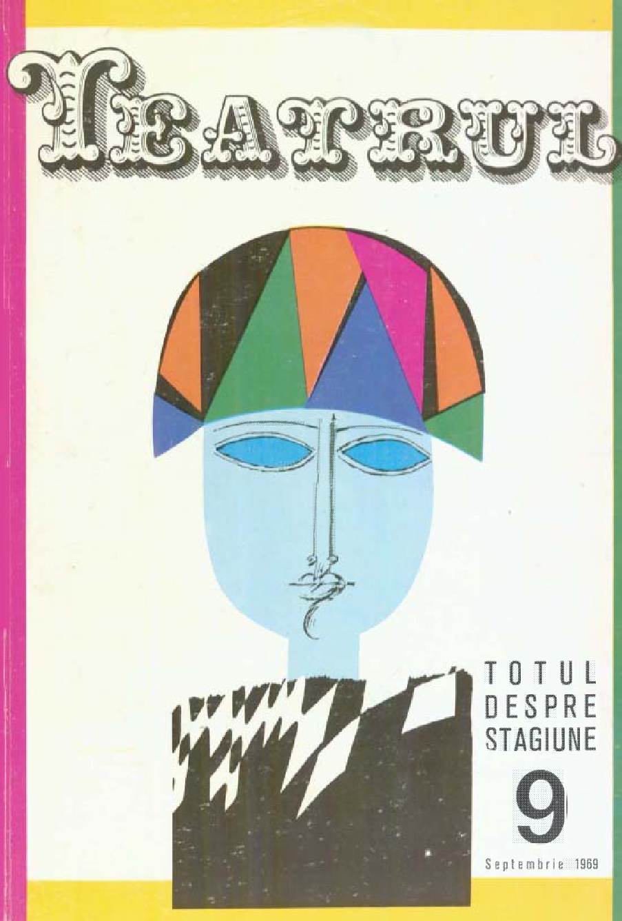Revista Teatrul nr. 9 -1969 coperta Ion Oroveanu