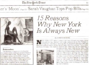 New York Times about Ion Oroveanu & Petrossian