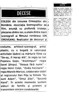 Ion Oroveanu-Uniunea Cineastilor din Romania